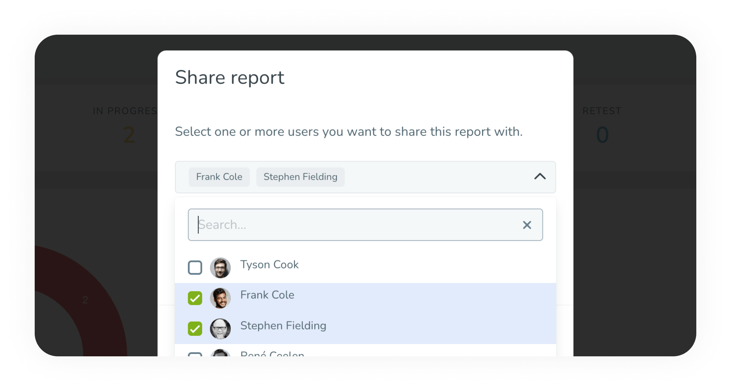 Share reports with your testing team and stakeholders