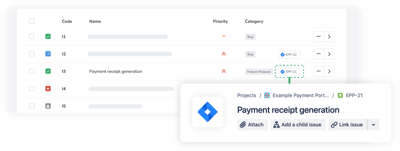 Viewing your linked Jira issues