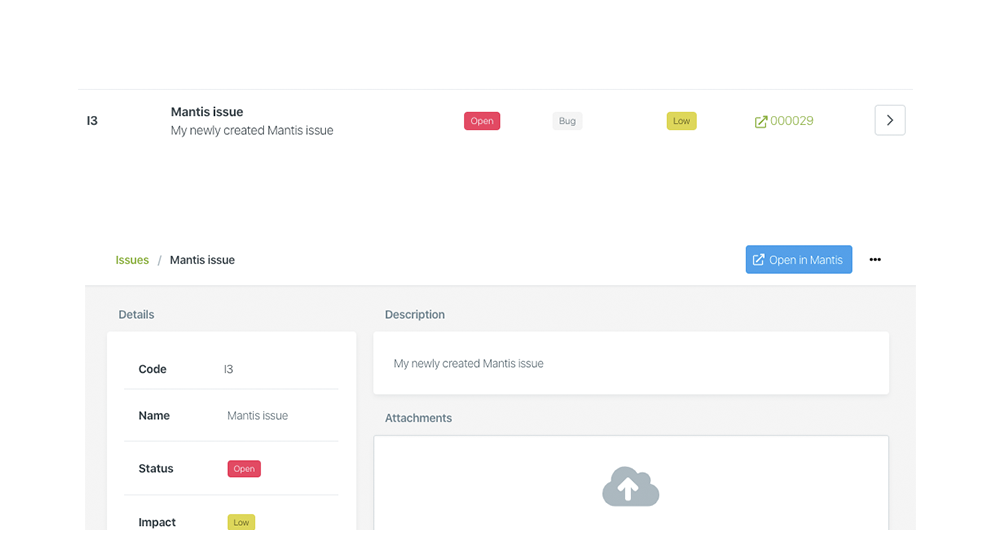mantis-issue-integration