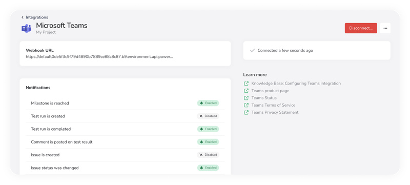Connecting Microsoft Teams